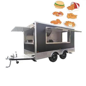 披萨烤箱移动食品拖车中国食品货车拖车烧烤快餐卡车待售