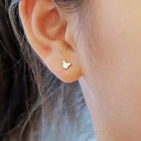 Boucles d'oreilles en argent Sterling 925, sans Nickel, hypoallergénique, pour enfant, 5A, CZ, zircone cubique, souris