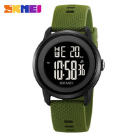 Jam Tangan Elektronik Shikemei ABS untuk Pelajar/Pasangan, Bercahaya, Tahan Air 5BAR, Fungsi Alarm Stopwatch, Multifungsi Digital