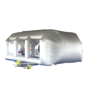 210 tente transparente de dôme de <span class=keywords><strong>camping</strong></span> gonflable d'igloo de publicité blanche d'Oxford avec la lumière menée - Product Image 1