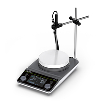Agitador Magnético Redondo LACHOI MSA-HDE 50-2000 rpm RT-350 ° Controlador LCD RS232 + Programable - para Síntesis Química y Mezcla Farmacéutica