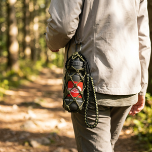 Portabotellas <span class=keywords><strong>de</strong></span> Paracord Trenzado, Correa Ajustable para Botellas, para Senderismo, Camping, Caminatas, Actividades al Aire Libre, Tono Verde - Product Image 5