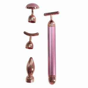 Electric Quartz Jade Roller Whitening Rose Facial Massager with <b>Vibrating</b> Feature - Product Image 1