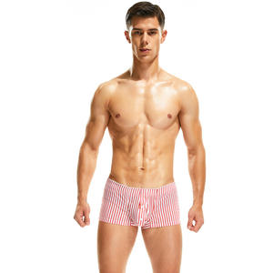 <span class=keywords><strong>Seobean</strong></span> Nouveaux slips convexes tissés pour hommes en coton tricoté, style européen et américain, pantalon Arroy, string à quatre coins - Product Image 3