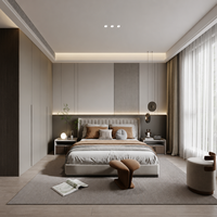 Armoire d'angle moderne autoportante et peu encombrante en forme de L pour chambre d'appartement compacte et dressing