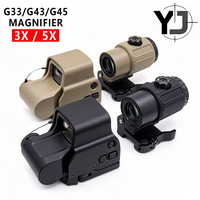 Lunette de visée holographique 2026 Outdoor Scope 553 avec point rouge, grossisseur G45 5X, montures 20 mm et levier QD, en aluminium