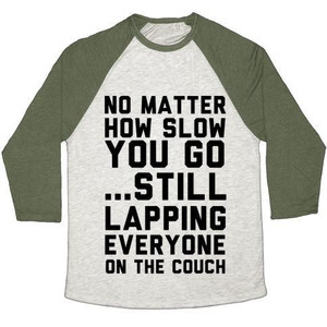 No Matter How Slow Camiseta de béisbol unisex de mezcla triple - Product Image 1