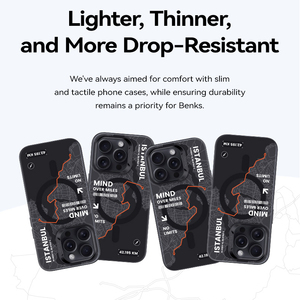 Custodia magnetica antiurto per iPhone 15 Cover di New York London <span class=keywords><strong>Istanbul</strong></span> di Benks <span class=keywords><strong>City</strong></span> - Product Image 5