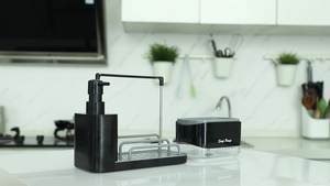 Distributeur de savon désinfectant pour les mains de cuisine Ensemble de sacs à semelles Distributeur multifonctionnel de pompe à savon pour lave-vaisselle de cuisine - Product Image 2