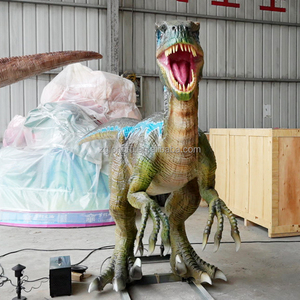 Modèle de dinosaure animatronique Deinonychus grandeur nature pour parc à thème <span class=keywords><strong>Jurassic</strong></span> Dino <span class=keywords><strong>World</strong></span>, sculpture mécanique de dinosaure à vendre - Product Image 1