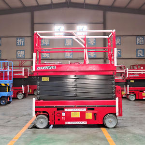 פלטפורמת הרמה ניידת חשמלית SJYZ1012 גובה מקסימלי 12 מטר, מבנה פלדת מנגן Q355B, שולחן 2300x1170 מ\\\"מ, חדש - Product Image 1