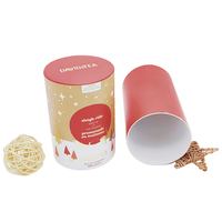 Boîte cylindrique personnalisée en carton recyclé pour thé et café, emballage en tube de papier kraft de qualité alimentaire, impression avec pelliculage mat et dorure à chaud