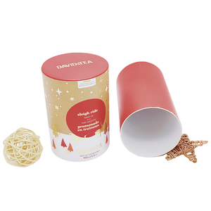 หลอดกระดาษคราฟท์เกรดอาหารกล่องชาและกาแฟกระบอกกระดาษแข็งรีไซเคิลแบบกำหนดเองด้วยการพิมพ์ฟอยล์สีทอง - Product Image 4