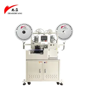 XC-21A Fully Automatic Flat Ribbon Cable Cutting And Stripping Machine Pin Cable Terminal Crimping Machinery