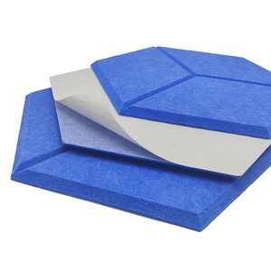 Panneaux acoustiques en polyuréthane à absorption acoustique bleue haute densité Carreaux muraux Mofelt Design moderne - Product Image 4