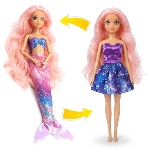 Poupée sirène de luxe en PVC de 29 cm avec accessoires de toilettage, emballée en boîte vitrine, stock en gros - Product Image 2