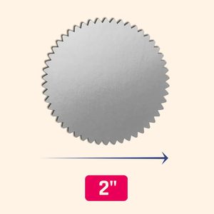 Sigillo di goffratura di carta oro adesivi autenticati certificato sigilli premio adesivi-argento/oro - Product Image 5