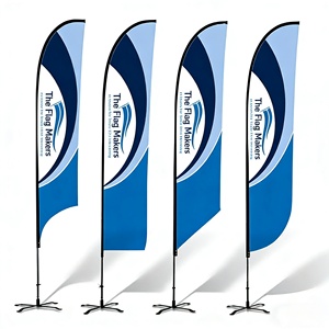 Custom Advertising Flying Beach Flags Banners with logo Custom Print Feather Flag Fast Delivery