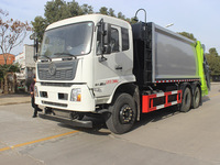 Camion à ordures compacteur Dongfeng Tianjin à double essieu arrière de 18 à 20 mètres cubes