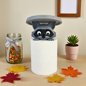 Decorazione Procione Stampata in 3D su Plastica, Novità Unica per Ufficio, Casa, Cucina, Bagno e Scrivania - Product Image 2