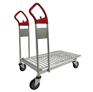 Dépliage Heavy Duty Logistique Entrepôt Pont Chariot Heavy Duty Plate-Forme Chariot Entrepôt Transport Chariot - Product Image 2