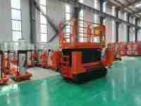 Plate-forme de travail élévatrice à ciseaux à chenilles automatique plus stable de 8m 10m 14m