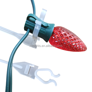 Hot bán Trắng nhựa sườn núi hàng mái giáng sinh Clip ánh sáng cho C7 C9 bóng đèn - Product Image 3