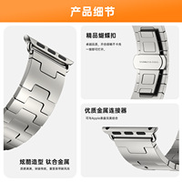 Vente directe d'usine, bracelet de montre en acier inoxydable respirant de luxe, bracelet de montre intelligente, fermoir papillon, vente en gros, personnalisation