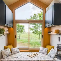 Maison mobile préfabriquée de petite taille au design moderne, économique, pour application extérieure