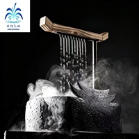 Fuente de Agua de Cerámica de Estilo Chino, Bomba de Circulación para Mascotas de Té, Adorno de Escritorio con Feng Shui de la Suerte