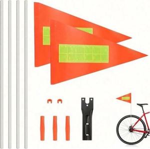 Heavy Duty 30*30cm Vinyl Coated PVC Polyester Construction Mining Vehicle Traffic Safety <b>Flags</b> Wide Load - Product Image 6