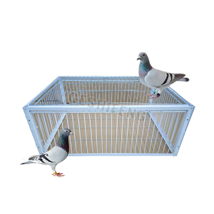 Güvercin aksesuarları beyaz kuşlar kafes kapılar kuş kafesi için Metal güvercin giriş tuzak kapı - Product Image 1