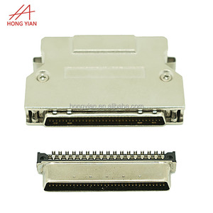 <span class=keywords><strong>SCSI</strong></span> HPDB 50P 68P 100P Doble cara IDC Tipo Zinc Chapado Doble tornillo Macho Hembra Conector <span class=keywords><strong>SCSI</strong></span> - Product Image 1