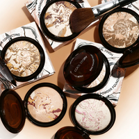 Poudre compacte matifiante et illuminante pour le visage, contrôle du sébum, contouring, poudre libre de finition, cosmétiques, nouveau style transfrontalier