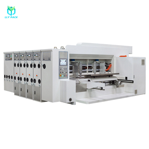 High-accuracy auto corrugated cardboard pizza box flexo printing slotting die cutting machine