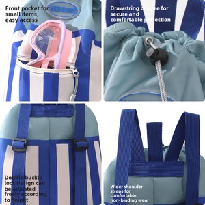 Bolsa de natación para niños, mochila <span class=keywords><strong>portátil</strong></span> con separación de ropa seca y húmeda, bolsa de playa impermeable para niños y niñas, mochila de natación con cierre de cordón - Product Image 3
