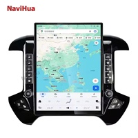 Unidad Principal NaviHua Android de 15.6 Pulgadas, Radio Multimedia Carplay, Estéreo, Navegación GPS para GMC Sierra Chevrolet Silverado 2015-2018