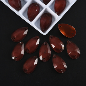 OLeeya Popolari Cristalli 3A da Cucire, Grandi Forme, Colori Neon Personalizzati, Strass Flatback da Cucire, Pietre di Vetro per Abiti da Ballo - Product Image 4