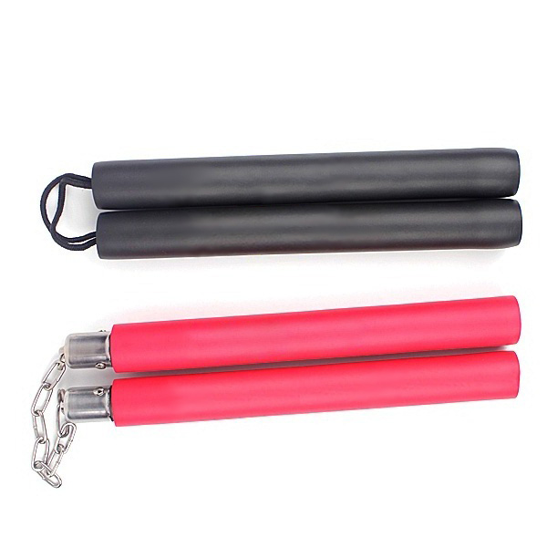 Nunchakus Nunchaku para niños, esponja de espuma de fábrica china para artes marciales, entrenamiento para principiantes, 4 colores