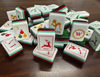 Elk Christmas America Jade Mahjong-Steine Faltbares Modernes Acryl-Set Graviert 4-Schichtig 160 Teile Luxus-Reiseset Großhandel Schnellversand