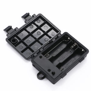 3xAA Soporte de batería impermeable 4 celdas Caja de batería Caja de almacenamiento de batería de plástico - Product Image 2