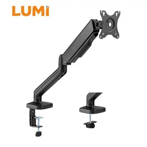 LDT46-C012E Cost Effective Single Monitor Arm Spring Assisted Computer Monitor Vesa Arm Stand Desk Mount