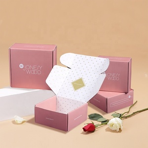 Bán Hot xách tay phân hủy sinh học Kraft sóng quần áo hộp bưu phẩm làm thân thiện với môi trường tông dập nổi giấy nghệ thuật - Product Image 1