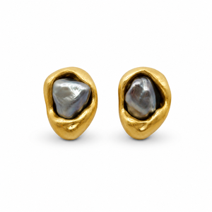 Juego de Joyería UM de Plata 925 con Grabado Dorado y Perlas Naturales (Aretes+Colgante+Anillo) para Celebraciones Unisex - Product Image 5