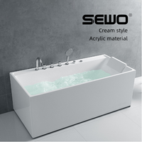 Bain à remous gonflable de luxe pour 8 personnes lumières LED Bluetooth moderne 5 robinets Spa baignoire 15A SOWO pour 18 ans piscine salle de bain