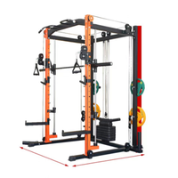 Équipement de force Multi Function Squat Rack Light Commercial Smith Machine Rack