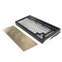 Funda de aluminio para teclado mecánico, placa para teclado, oem, cnc, 65%