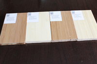 Parquet vertical en bambou de couleur naturelle solide imperméable, finition semi-brillante mate, parquet tissé à usage domestique