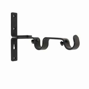 LINEA FERRO DECO - Supporto a Doppia Parete, Colore Nero - Product Image 1