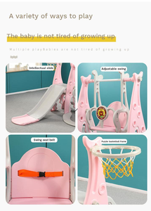 Enfants multifonctions jouets bébé <span class=keywords><strong>aire</strong></span> <span class=keywords><strong>de</strong></span> <span class=keywords><strong>jeux</strong></span> ensemble intérieur en plastique <span class=keywords><strong>toboggan</strong></span> balançoire - Product Image 4